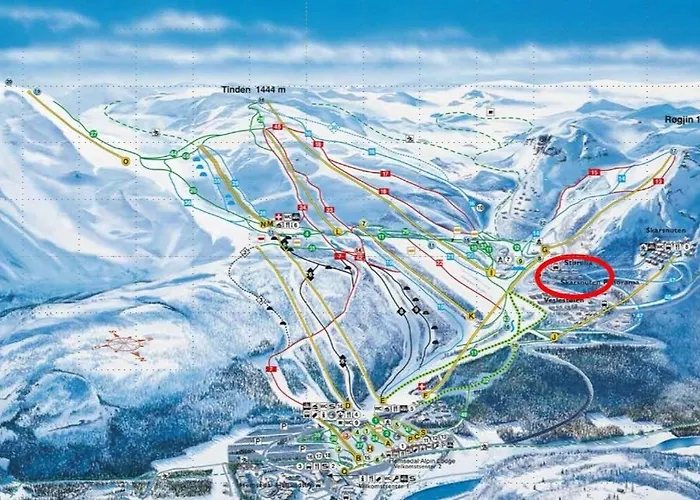 Lägenhet Hemsedal, Ski-in Ski-out, Skarsnuten Panorama *